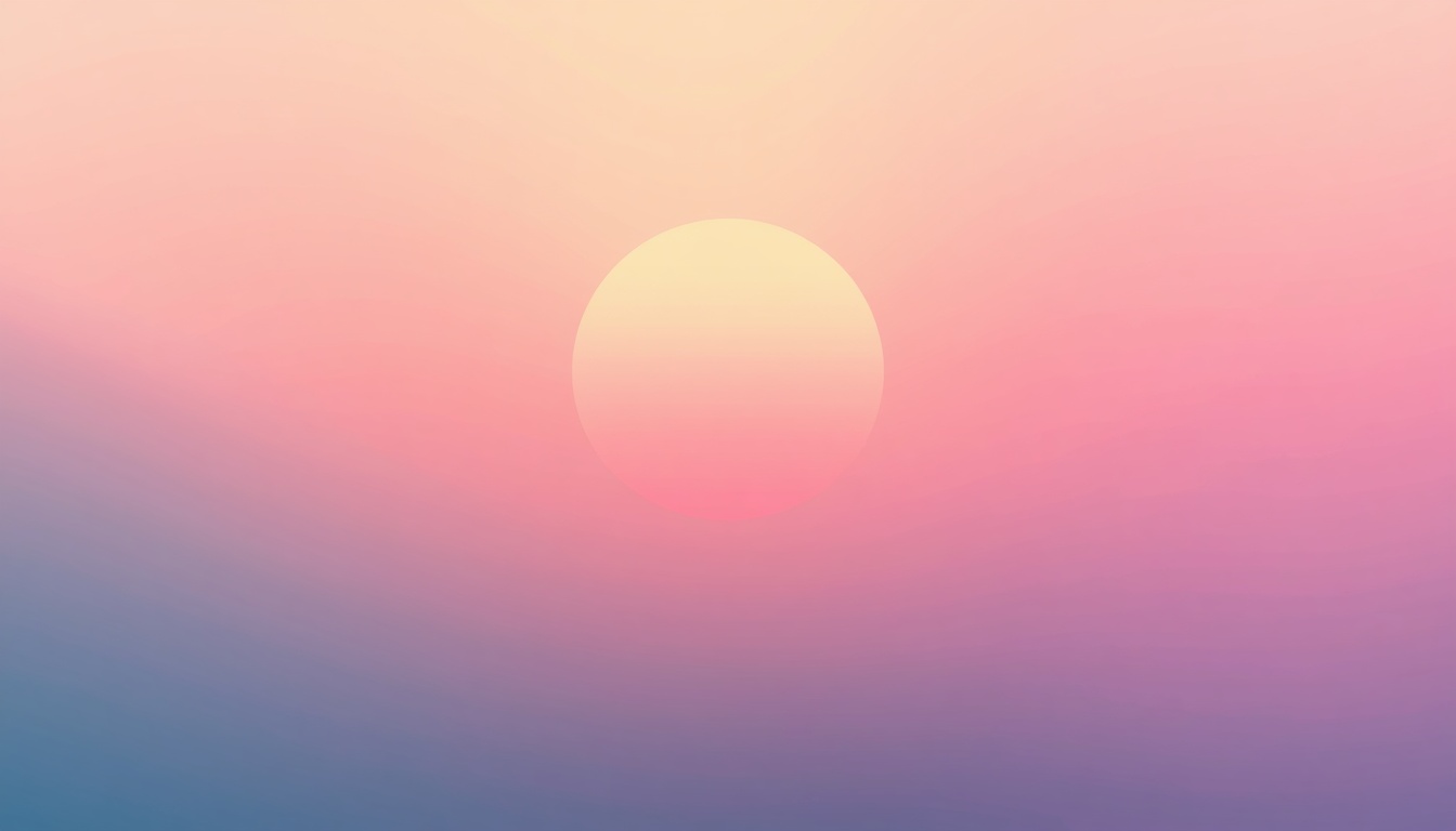 Soft gradient illustration of morning light and gentle daily rhythm